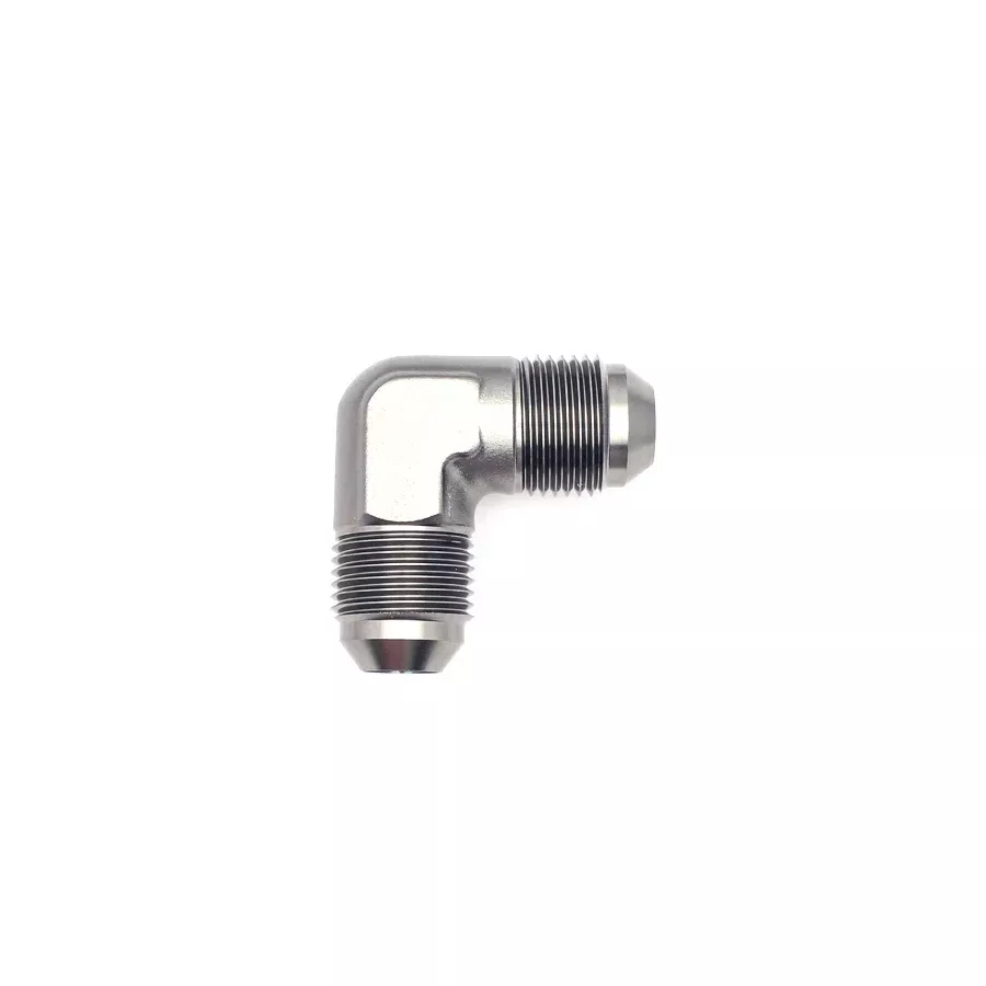 06-02-0208 DeatschWerks 8AN Male Flare To 8AN Male Flare 90-Degree Coupler Fitting
