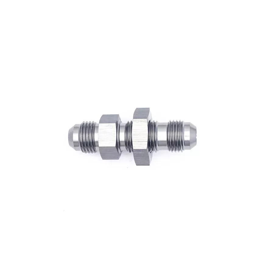 06-02-0708 DeatschWerks 6AN Male Flare To 6AN Male Flare Bulkhead Adapter (Incl. Nut)