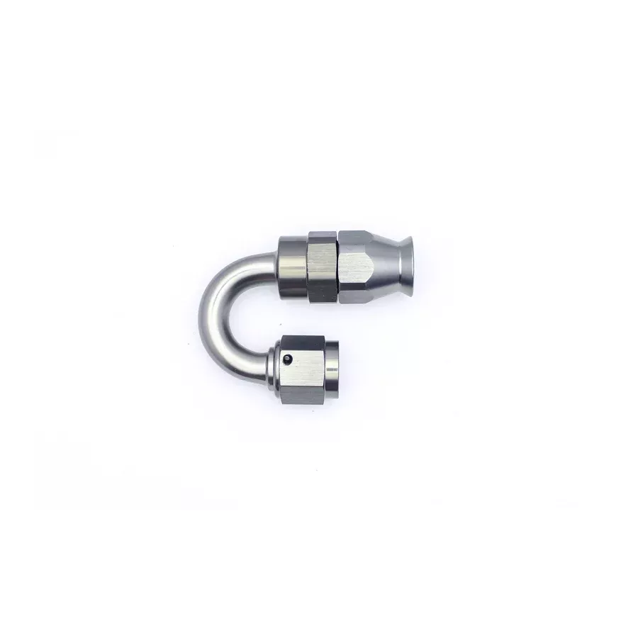 06-02-0853 DeatschWerks 6AN Female Swivel 180-Degree Hose End PTFE (Incl. 1 Olive Insert)