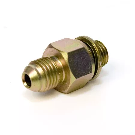 10mm (1.50 Pitch) to -4 AN Flare Fitting (M10 x 1.5 male to #4 AN Male)