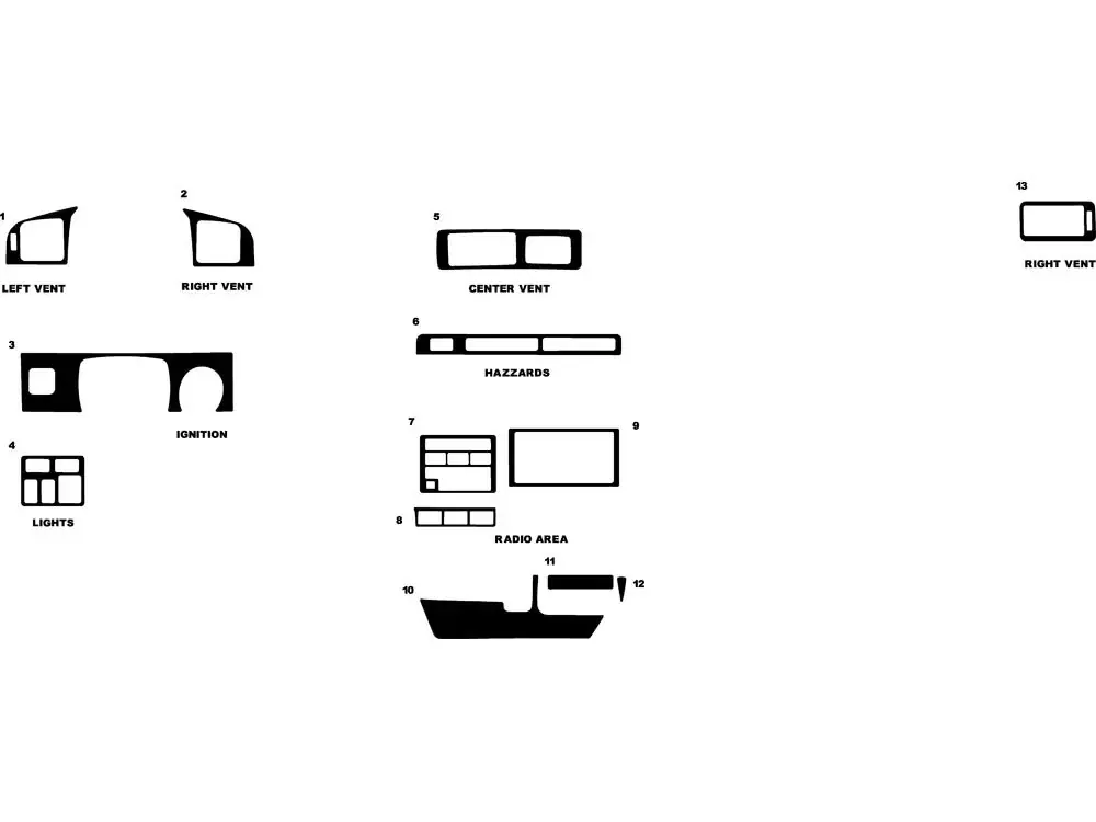 Authentic Rdash™ Lexus LX 1996-1997 Dash Kits
