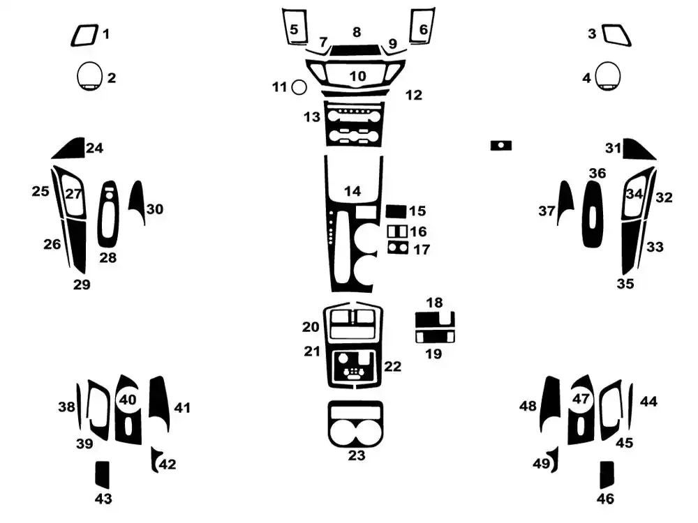 Rdash™ Nissan Pathfinder 2013-2020 Camo Dash Kits Certified