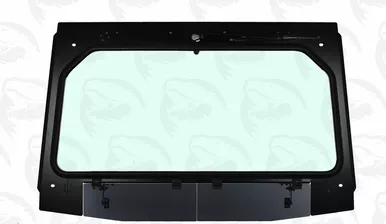 Teryx KRX 1000 Black Vented Full Glass Windshield with Wiper by UTVZILLA